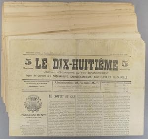 Le dix-huitième : journal hebdomadaire du XVIIIe arrondissement. Organe des quartiers de Clignanc...