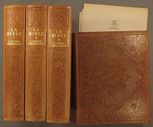 La Bible (Ancien Testament (3 volumes) et Nouveau Testament (1 volume). Illustrée par Edy Legrand?