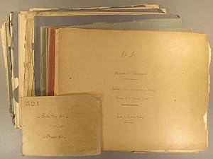 Devoirs d'harmonie. 5 cahiers manuscrits correspondants aux cours de Guillaume Balay à Amiens. Ca...