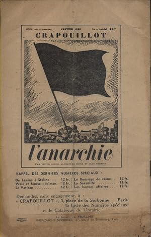 Revision. Revue d'études révolutionnaires. N° 1. Février 1938. Articles de : Luc Daurat - Ridel -...