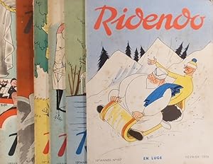 Ridendo. Année 1972 incomplète. Revue bimensuelle de textes et dessins humoristiques, destinée au...