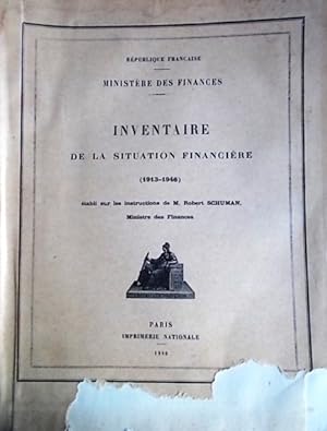 Inventaire de la situation financière (1913-1946).