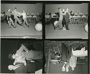 Dean Martin in Las Vegas, 1959 (Original contact sheet with four images)