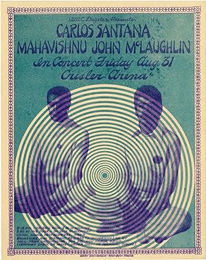 Original flyer for a performance on the Love Devotion Surrender tour featuring Mahavishnu John Mc...