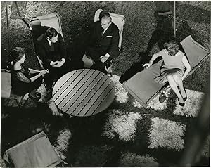 La Notte (Original photograph of Marcello Mastroianni and Jeanne Moreau on the set in 1961)