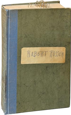 Lilith (First Edition, Robert Rossen's annotated copy)