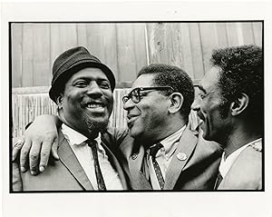 Original double weight photograph of Thelonious Monk, Dizzy Gillespie, and Gerald Wilson