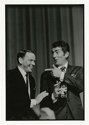 Original double weight photograph of Frank Sinatra and Dean Martin, circa 1960s