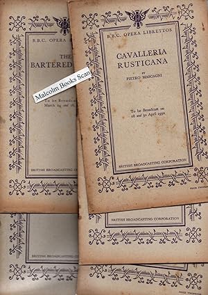 B. B. C. Opera Librettos  5 separate booklets; Le Roi Dys, La Boheme, The Bartered Bride, Caval...