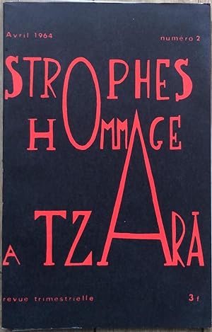 Strophes. Hommages à Tzara. Revue trimestrielle n°2, avril 1964.