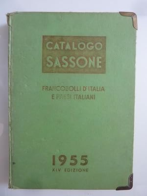 CATALOGO SASSONE FRANCOBOLLI D'ITALIA E PAESI ITALIANI 1955 XIV EDIZIONE