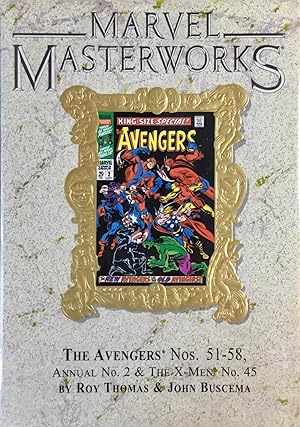 MARVEL MASTERWORKS Vol. 70 (Variant Gold Foil Edition) : The AVENGERS Nos. 51-58, Annual No. 2 & ...