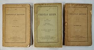 Lot 3 Christian Review Magazines December 1840; June 1842; January 1857