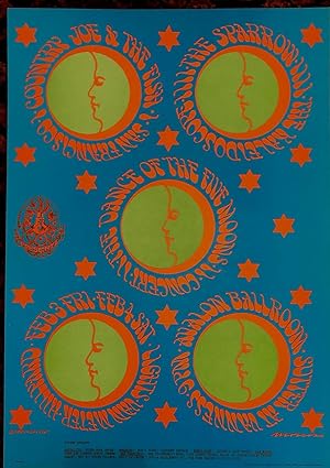 (Rock Poster) THE DANCE OF THE FINE MOONS CONCERT: COUNTRY JOE & THE FISH, THE SPARROW, THE KALEI...