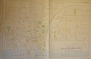 PART OF ATLANTIC HIGHLANDS NJ MAP. FROM WOLVERTON'S ATLAS OF MONMOUTH COUNTY