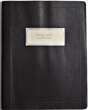 Complete Catalog of Stinson Records