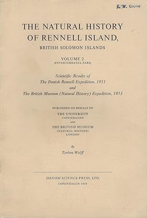 The Natural History of Rennell Island, British Solomon Islands. Volume 2 (Invertebrates, pars) {E...