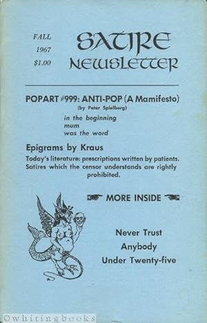 Satire Newsletter, Volume V, Number 1, Fall 1967