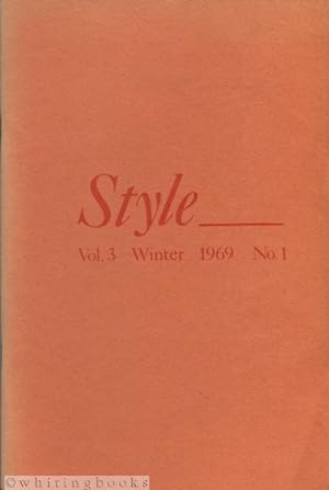 Style: Vol. 3 No.1, Winter 1969