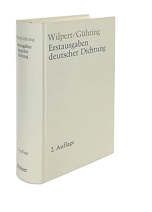 Erstausgaben deutscher Dichtung: Eine Bibliographie zur deutschen Literatur 1600-1990
