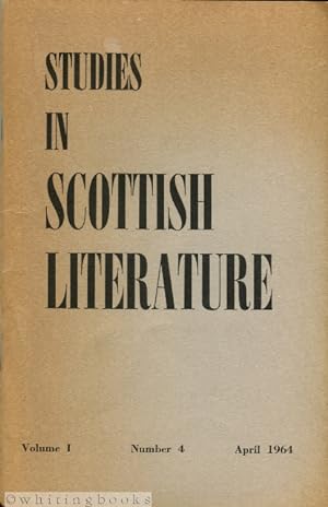 Studies in Scottish Literature Volume I Number 4, April 1964