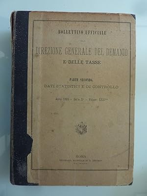BOLLETTINO UFFICIALE DELLA DIREZIONE GENERALE DEL DEMANIO E DELLE TASSE Anno 1893 PARTE SECONDA D...