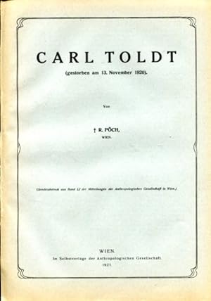 Carl Toldt (gestorben am 13.November 1920).