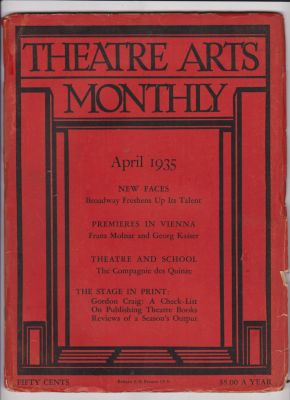 Theatre Arts Monthly, April 1935 by Theatre Arts Monthly