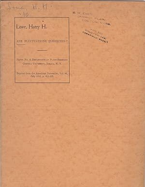 Are Fluctuations Inherited? by Harry H. Love