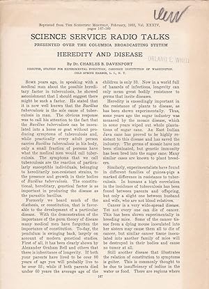 Heredity and Disease by Charles B. Davenport