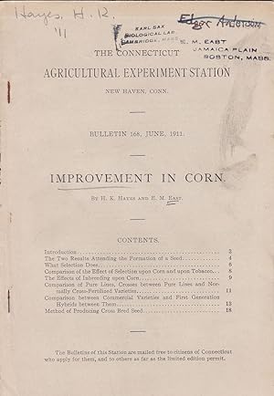 Improvement in Corn by H. K. Hayes and E. M. East