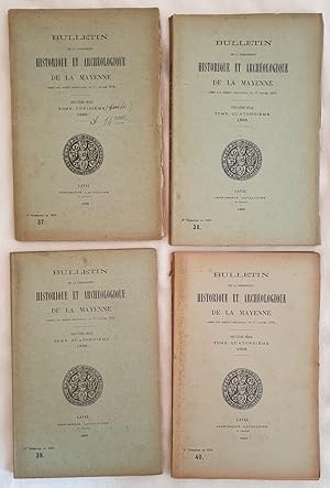 BULLETIN DE LA COMMISION HISTORIQUE ET ARCHEOLOGIQUE DE LA MAYENNE DEUXIEME SERIE 1898 1 - 4 TRIM...
