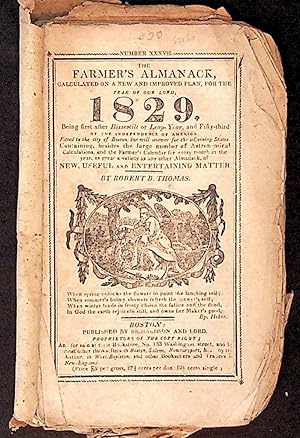 The Farmer's Almanack, Calculated on a New and Improved Plan, for the Year of our Lord 1829