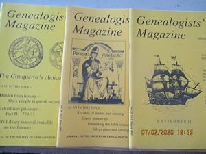 Genealogists'Magazine - Journal of the Society of Genealogists