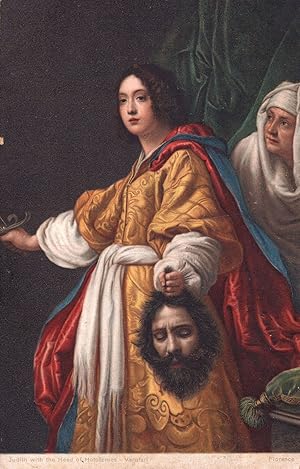 Florence Varotari Judith with the Head of Holofernes Painting Postcard