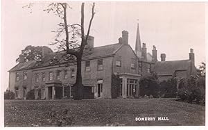 Somerby Hall Leicester Vintage Real Photo Postcard