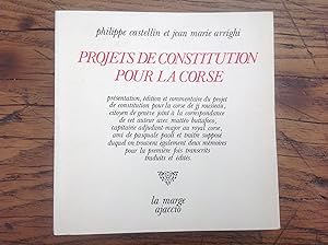 Projets de constitution pour la CORSE . ( J.J .ROUSSEAU )