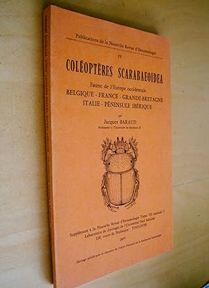 Coléoptères scarabaeoidea Faune de l'Europe occidentale Belgique - France - Grande-Bretagne - Ita...