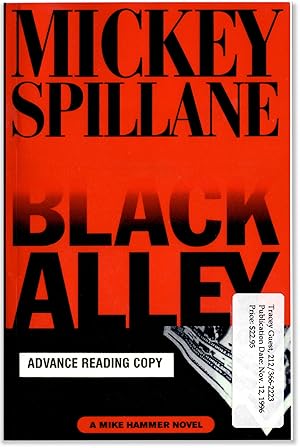 Black Alley. A Mike Hammer Novel.
