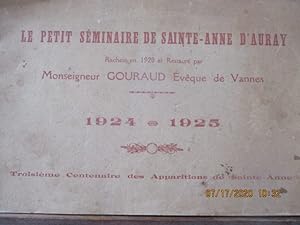 Le Petit Séminaire d'Auray - 1924/1925 racheté en 1920 & restauré par Mgr Gouraud, Evêque de Vannes