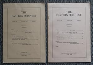 THE EASTERN BUDDHIST. VOLUME VIII, NOVEMBER, 1957, NUMBER 3 & AUGUST, 1958, NUMBER 4. 2 JOURNALS ...