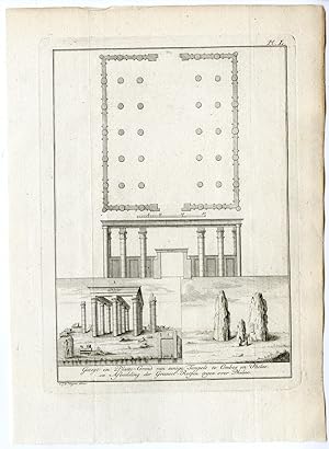 Antique Print-EGYPT-TEMPLE-PHILAE-KOM OMBO-PLAN-Pococke-1776