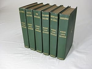 Works of Robert Louis Stevenson. Set of 6 volumes.: DAVID BALFOUR, THE WRECKER, ST. IVES, THE MER...