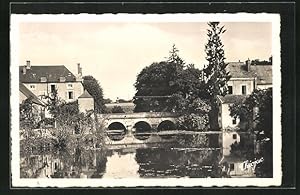 Carte postale Chatillon-en-Bazois, Le pont sur l'Aron