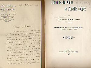 L'Homme du Maine à l'oreille coupée. Avec une Lettre Autographe Signée d'E. Kerchner.