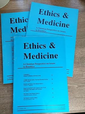 Ethics & Medicine: A Christian Perspective: Issue 6.1-6.3 (complete Set of 3 Issues for 1990)