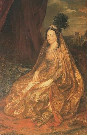 Elizabeth Shirley Van Dyck Safavid Empire Of Iran Lady Painting Postcard
