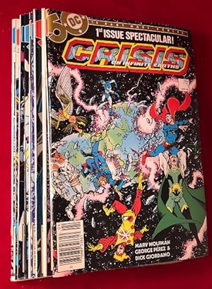 Crisis on Infinite Earths (ORIGINAL 1985 FIRST PRINTING 12 COMIC RUN); THE 1985 DEATH OF "SUPERGI...