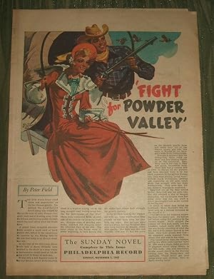 Fight For Powder Valley The Philadelphia Record Sunday Novel The Nov. 1, 1942