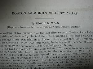 Boston Memories Of Fifty Years